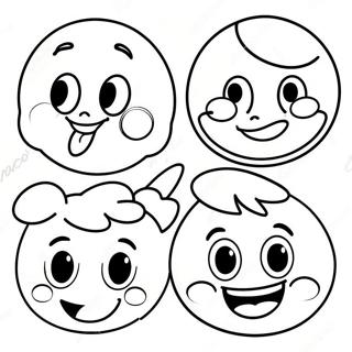 Pagina Para Colorear De Personajes Emoji De Disney Felices 42381-35138