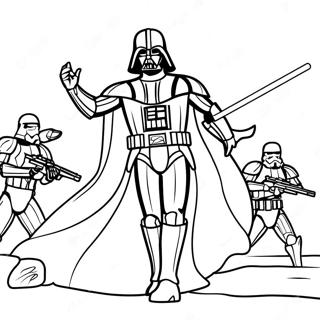 Darth Vader En Pagina Para Colorear De Batalla Epica 42441-35181