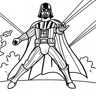 Darth Vader En Pagina Para Colorear De Batalla Epica 42441-35184