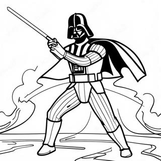 Darth Vader En Pagina Para Colorear De Batalla Epica 42441-35366