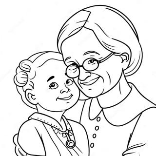 Pagina Para Colorear De Abuela Y Nieta 42450-35191