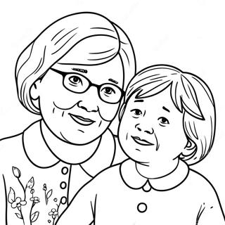 Pagina Para Colorear De Abuela Y Nieta 42450-35192