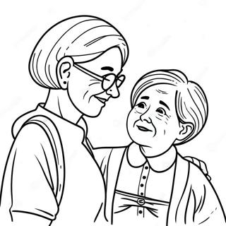 Pagina Para Colorear De Abuela Y Nieta Aventureras 42451-35388