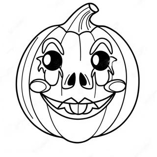 Pagina Para Colorear De Mascara De Calabaza Espeluznante De Halloween 42481-35204