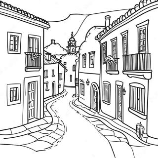 Pagina Para Colorear De Encantador Pueblo Portugues 42491-35211