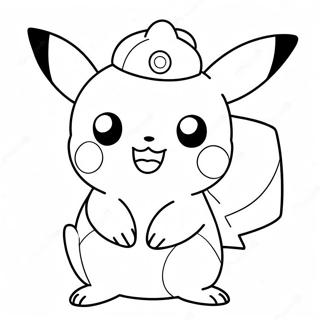 Pagina Para Colorear De Pikachu Lindo Con Pokeball 4251-3430