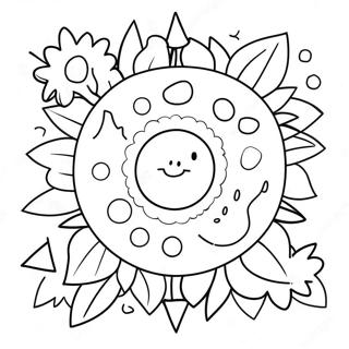 Pagina Para Colorear De La Celebracion Alegre Del Solsticio De Verano 42552-35450