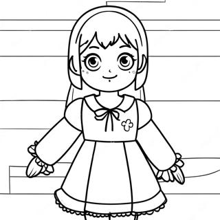 Pagina Para Colorear De Komi Shouko En Un Atuendo Bonito 42572-35266