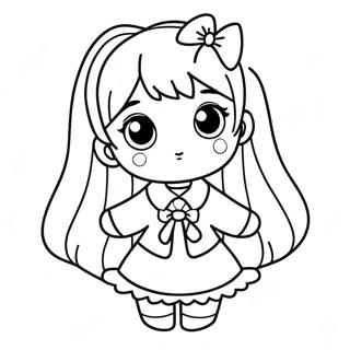 Pagina Para Colorear De Komi Shouko En Un Atuendo Bonito 42572-35267