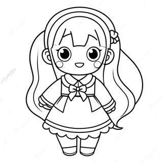 Pagina Para Colorear De Komi Shouko En Un Atuendo Bonito 42572-35268