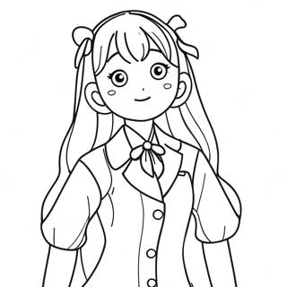 Pagina Para Colorear De Komi Shouko En Un Atuendo Bonito 42572-35462