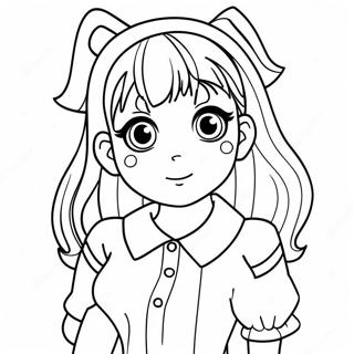 Pagina Para Colorear De Komi Shouko En Un Atuendo Bonito 42572-35464