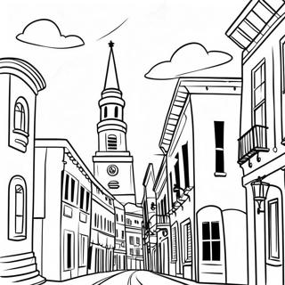 Pagina Para Colorear Del Encantador Horizonte De Charleston 42612-35500