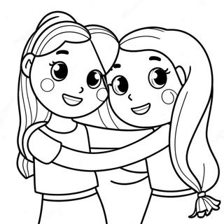 Pagina Para Colorear De La Amistad Bff 42621-35516