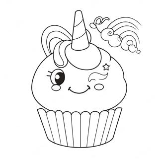 Pagina Para Colorear De Cupcake De Unicornio 42661-35536