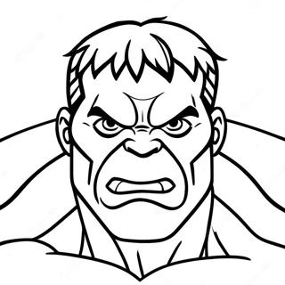 Pagina Para Colorear De Cara De Hulk 42691-35560