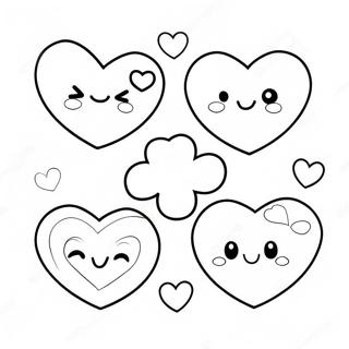 Pagina Para Colorear De Corazones Kawaii Lindos 42712-35592