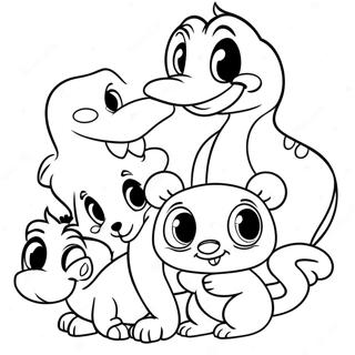 Pagina Para Colorear De Lindos Amigos Animales De Disney 42762-35629