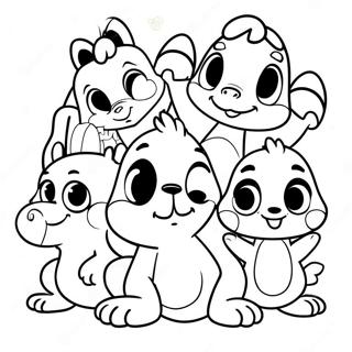 Pagina Para Colorear De Lindos Amigos Animales De Disney 42762-35631