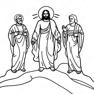 Transfiguración Páginas Para Colorear