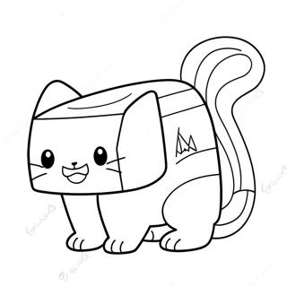 Gato Nyan Páginas Para Colorear