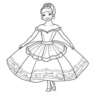 Pagina Para Colorear De Barbie Bailarina Elegante En Tutu 42952-35771