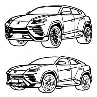 Lamborghini Urus Páginas Para Colorear