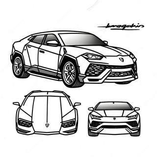 Pagina Para Colorear Lamborghini Urus 43102-35879