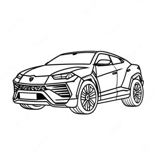 Pagina Para Colorear Lamborghini Urus Deportivo 43103-35885