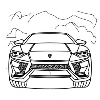 Pagina Para Colorear Lamborghini Urus Deportivo 43103-35886