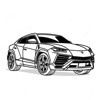 Pagina Para Colorear Lamborghini Urus Deportivo 43103-35888