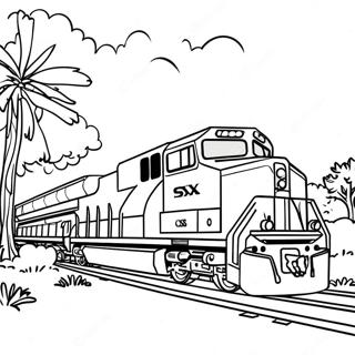 Tren Csx Páginas Para Colorear