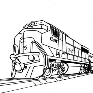 Pagina Para Colorear De Tren Csx 43172-35931