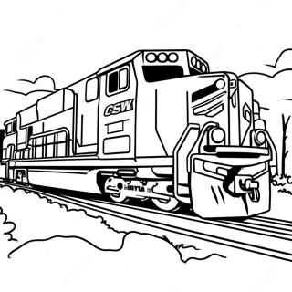 Pagina Para Colorear De Tren Csx 43172-35932