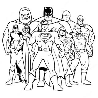 Pagina Para Colorear Superheroes De Dc 431-343