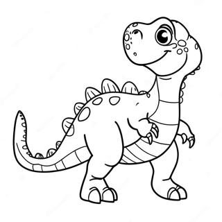 Pagina Para Colorear De Un Gran Dinosaurio 43242-35986