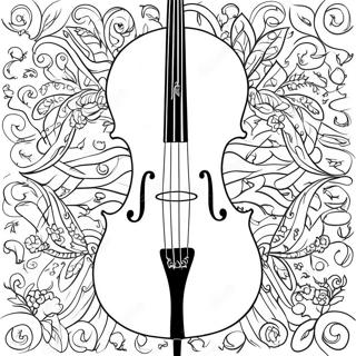 Pagina Para Colorear Del Violonchelo 43252-35994