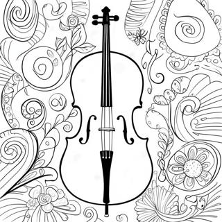 Pagina Para Colorear Del Violonchelo 43252-35995