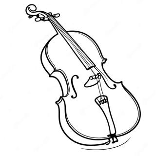 Pagina Para Colorear De Un Violonchelo Lindos Con Una Sonrisa 43253-35997
