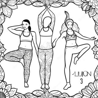 Pagina Para Colorear De Posturas De Yoga De Lululemon 43293-36036