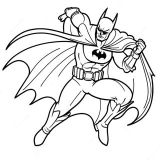 Pagina Para Colorear Batman En Accion 432-348