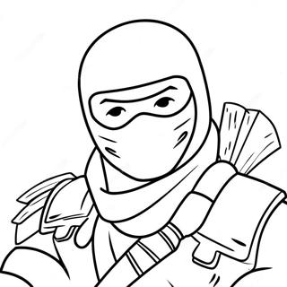 Pagina Para Colorear De Un Ninja De Fortnite 43312-36050