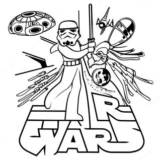 Pagina Para Colorear Del Logo De Star Wars 43372-36095