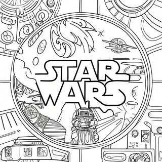 Pagina Para Colorear Del Logo De Star Wars 43372-36096