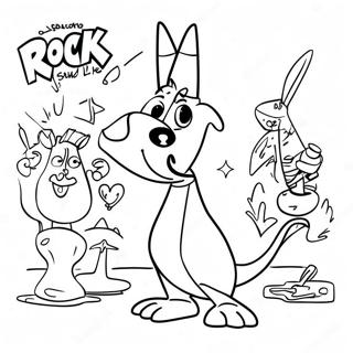 La Vida Moderna De Rocko Páginas Para Colorear