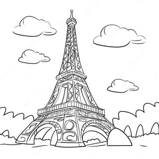 Pagina Para Colorear De La Torre Eiffel 43492-36190