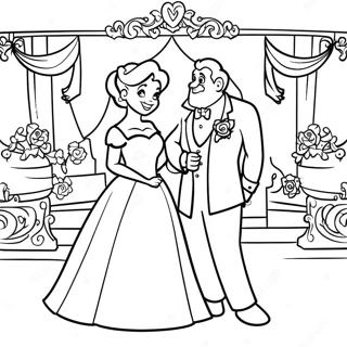 Boda De Disney Páginas Para Colorear