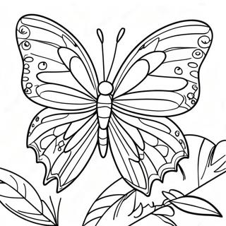 Pagina Para Colorear De Mariposa Leafwing Colorida 43623-36297