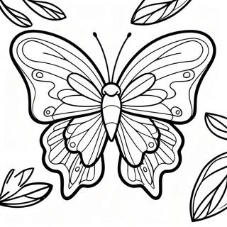 Pagina Para Colorear De Mariposa Leafwing Colorida 43623-36299