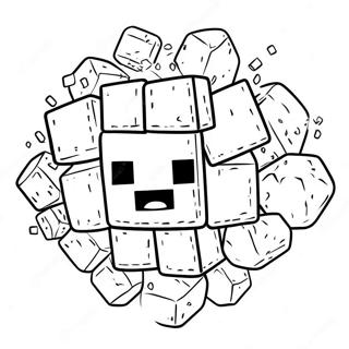 Minecraft Tnt Páginas Para Colorear